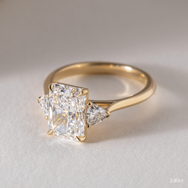 Manilla Yellow Gold Trilogy Engagement Ring