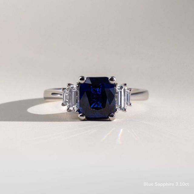 Sara White Gold Trilogy Engagement Ring