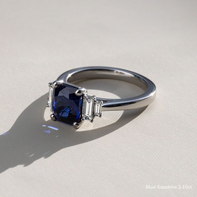 Sara White Gold Trilogy Engagement Ring