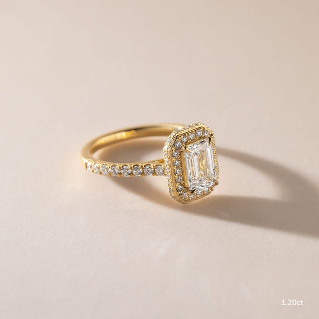 Aletheia Yellow Gold Diamond Engagement Ring