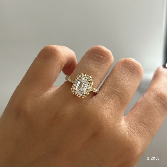 Aletheia Yellow Gold Diamond Engagement Ring