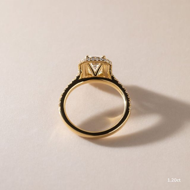 Aletheia Yellow Gold Diamond Engagement Ring