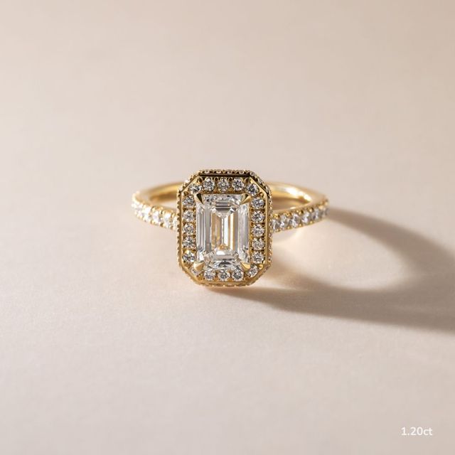 Aletheia Yellow Gold Diamond Engagement Ring