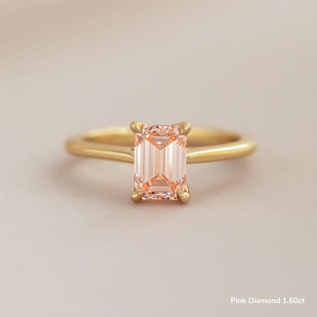 Yellow Gold Petite Solitaire Engagement Ring