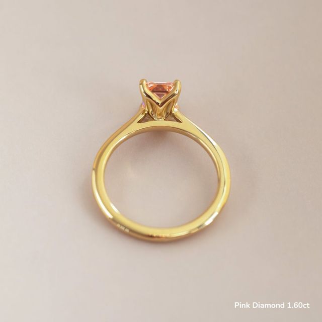 Yellow Gold Petite Solitaire Engagement Ring