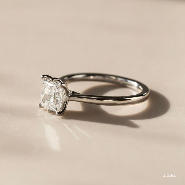 Elswin White Gold Solitaire Engagement Ring