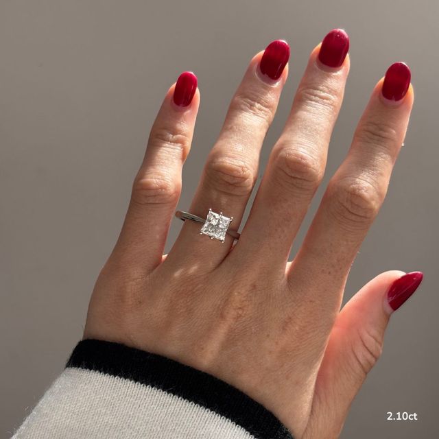 Elswin White Gold Solitaire Engagement Ring