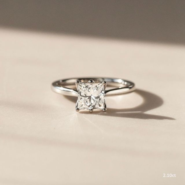 Elswin White Gold Solitaire Engagement Ring