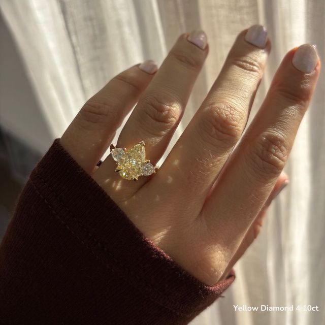 Ciara Yellow Gold Trilogy Engagement Ring