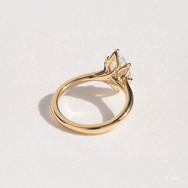 Elswin Yellow Gold Solitaire Engagement Ring