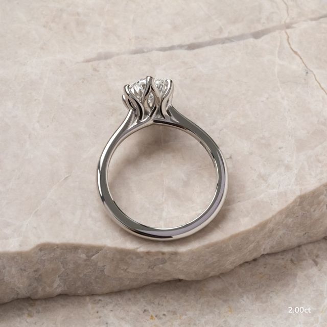 Elswin Platinum Solitaire Engagement Ring