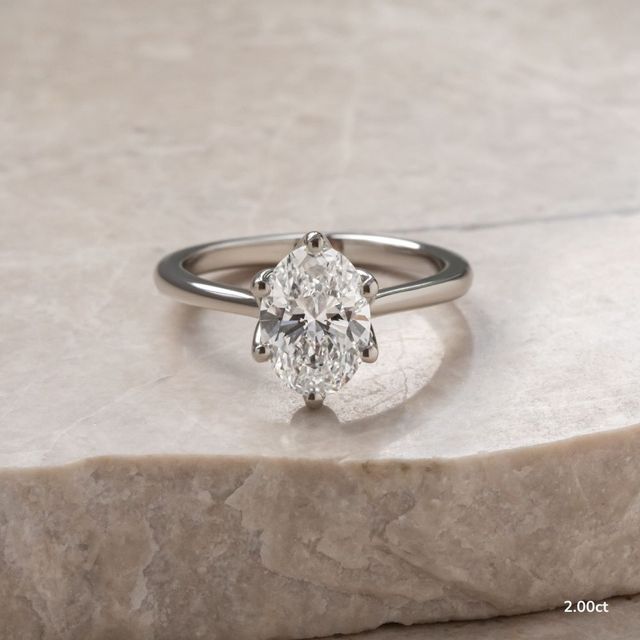 Elswin Platinum Solitaire Engagement Ring