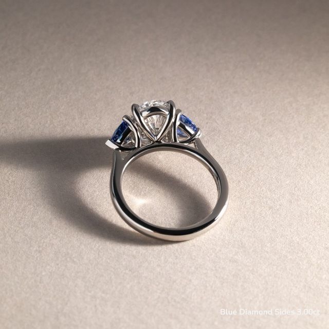 Manilla Platinum Trilogy Engagement Ring