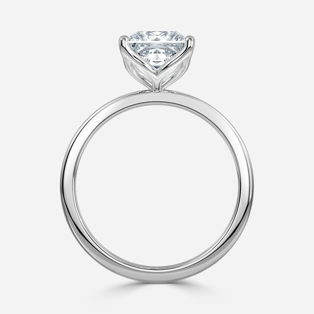 Delaila Platinum Flower Engagement Ring