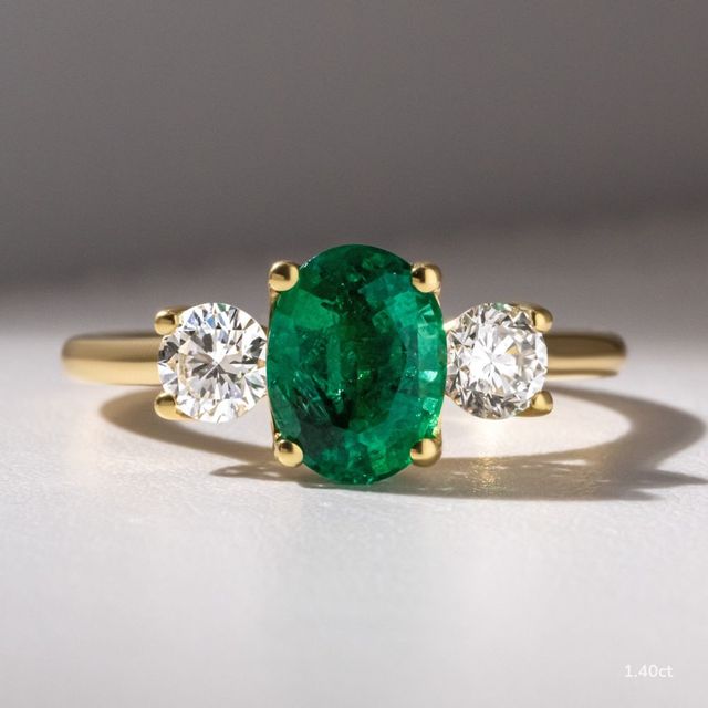 Rohini Yellow Gold Engagement Ring