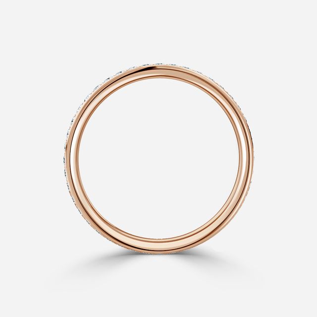 Arianna Full Eternity Round Diamond Band In Rose Gold