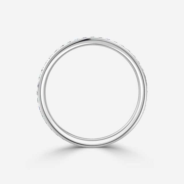 Arianna Full Eternity Round Diamond Band In White Gold