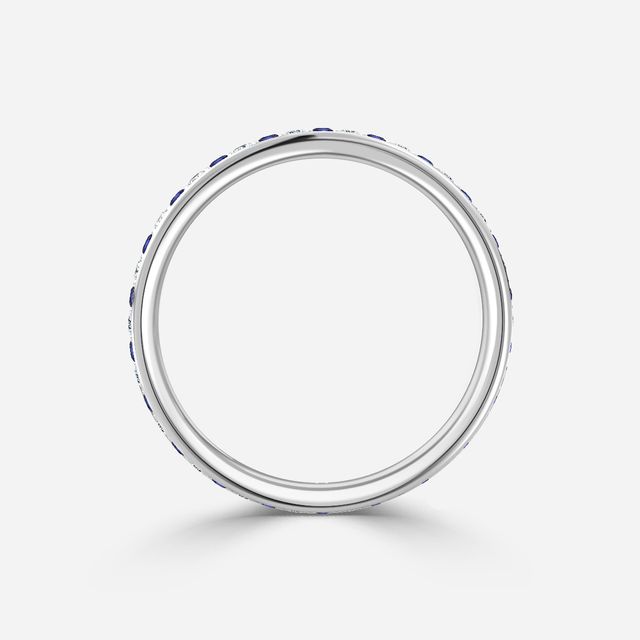 Arianna Sapphire Full Eternity Wedding Ring In White Gold