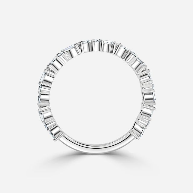 Zuri Half Eternity White Gold Wedding Ring