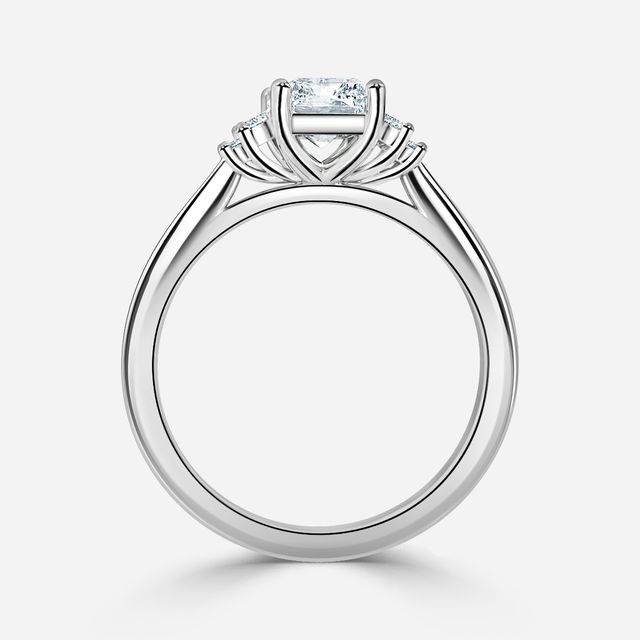 Sara Platinum Trilogy Engagement Ring