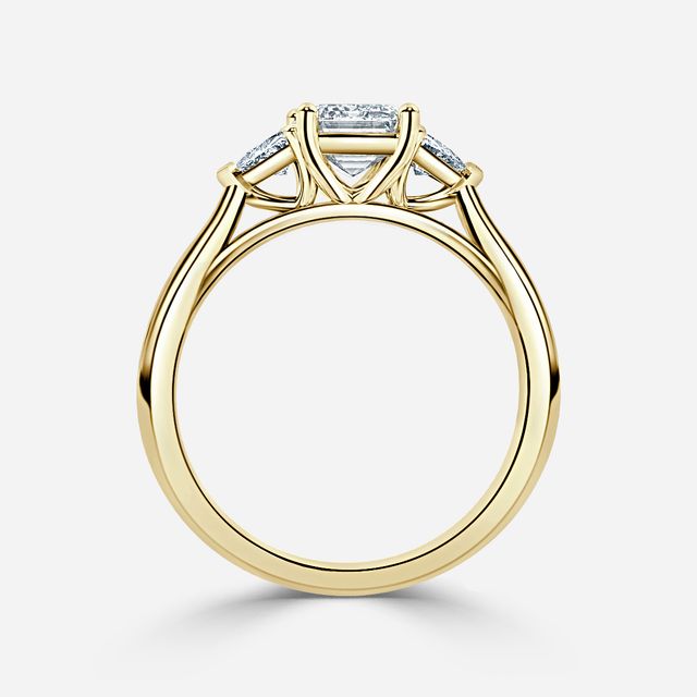 Manilla Yellow Gold Trilogy Engagement Ring