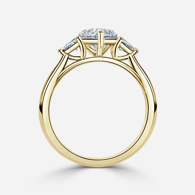 Manilla Yellow Gold Trilogy Engagement Ring