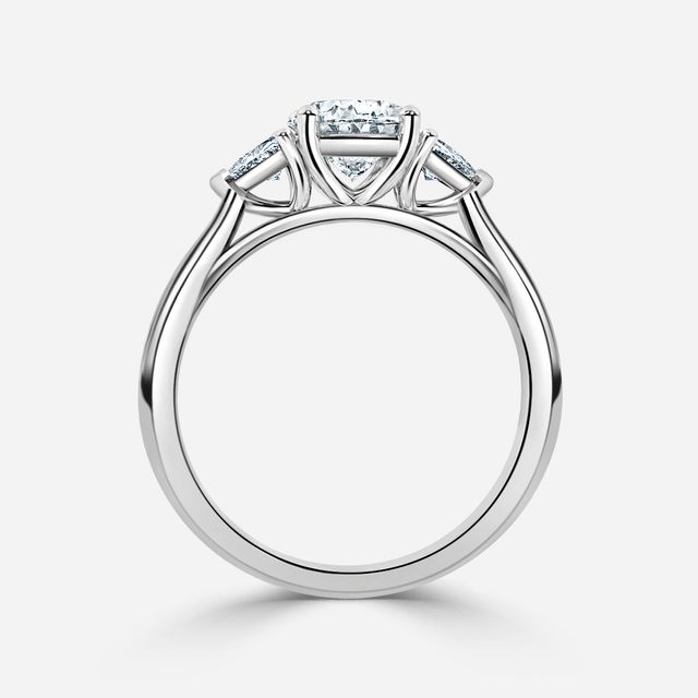 Manilla Platinum Trilogy Engagement Ring