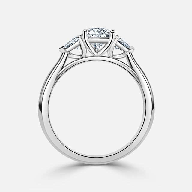 Manilla Platinum Trilogy Engagement Ring