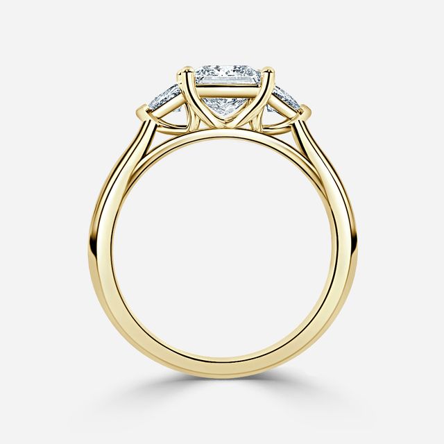 Manilla Yellow Gold Trilogy Engagement Ring
