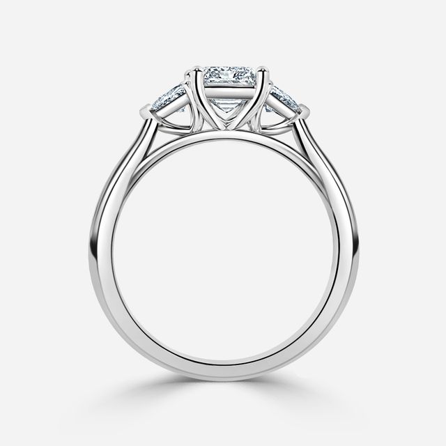 Manilla Platinum Trilogy Engagement Ring
