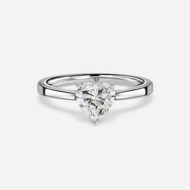 White Gold Petite Solitaire Engagement Ring