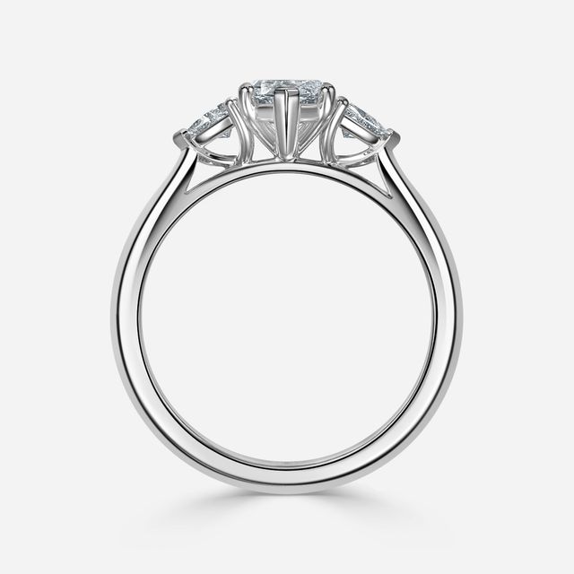 Manilla White Gold Trilogy Engagement Ring