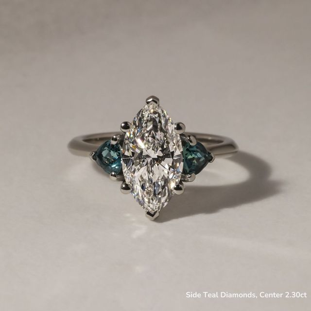 Manilla White Gold Trilogy Engagement Ring