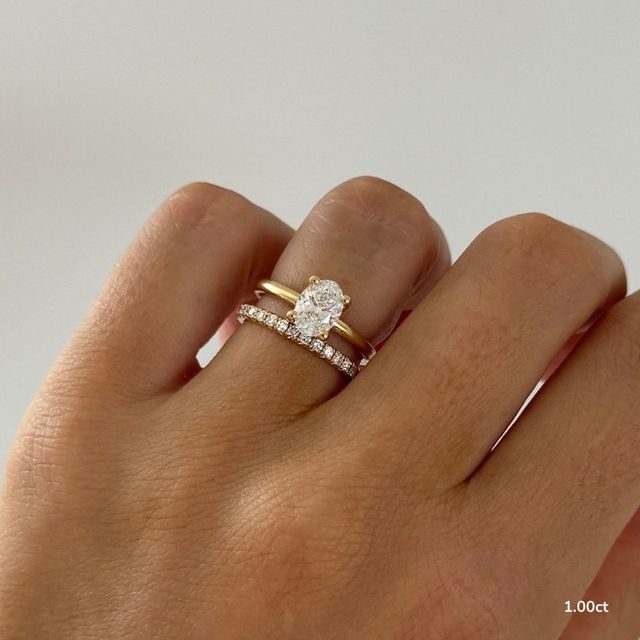Sasha Yellow Gold Hidden Halo Engagement Ring