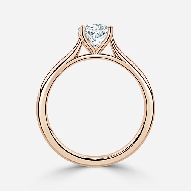 Odette Rose Gold Solitaire Engagement Ring