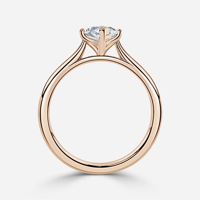 Odette Rose Gold Solitaire Engagement Ring