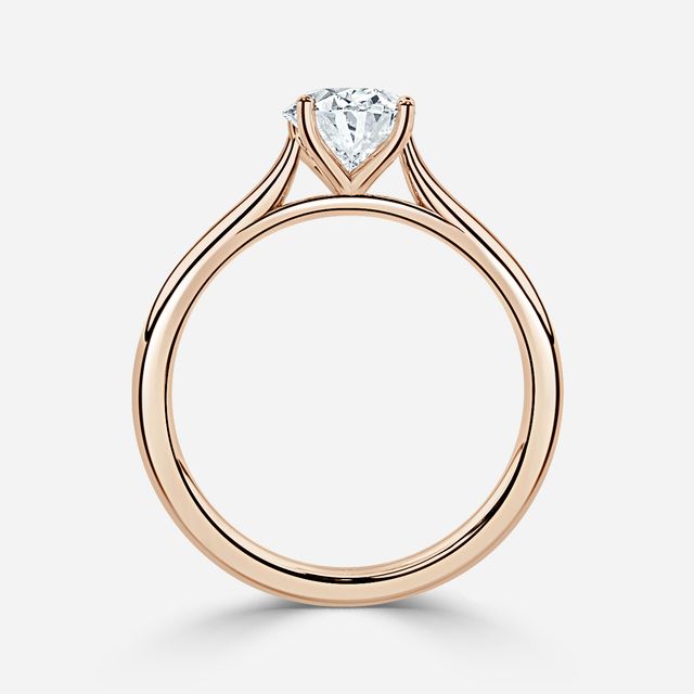 Odette Rose Gold Solitaire Engagement Ring