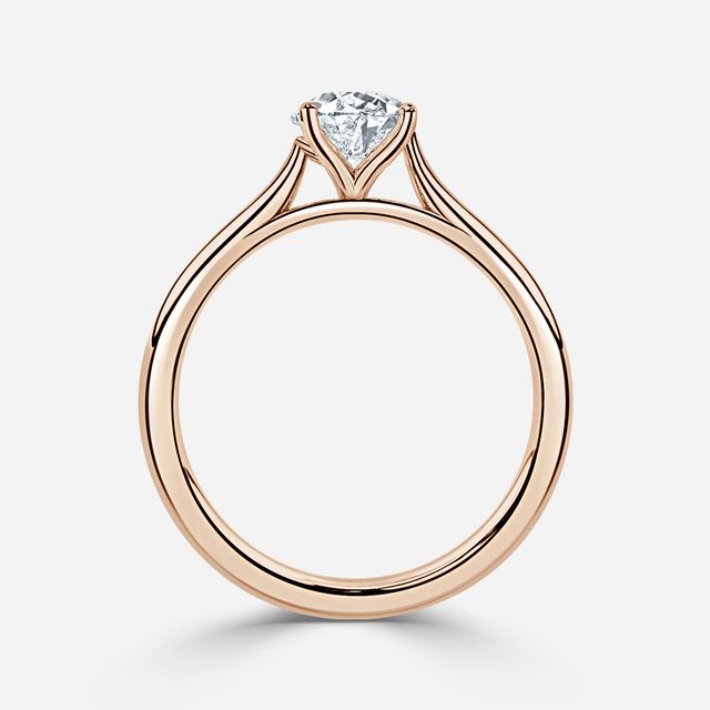 Odette Rose Gold Solitaire Engagement Ring