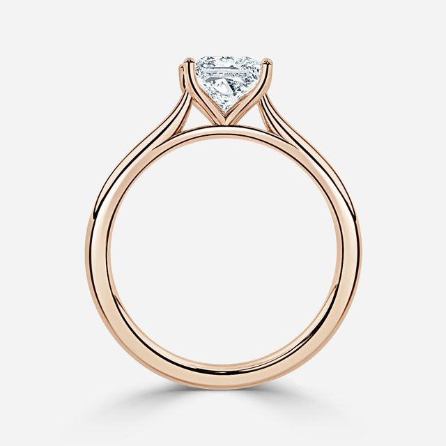 Odette Rose Gold Solitaire Engagement Ring