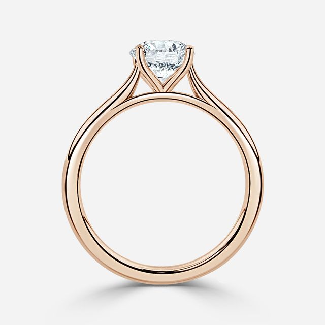 Odette Rose Gold Solitaire Engagement Ring