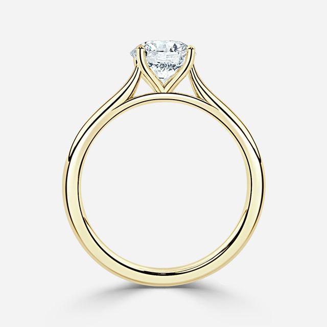 Odette Yellow Gold Solitaire Engagement Ring
