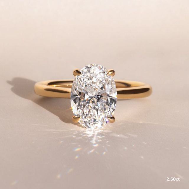 Odette Yellow Gold Solitaire Engagement Ring