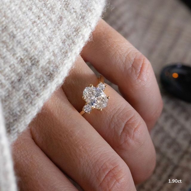 Rohini Yellow Gold Flower Engagement Ring