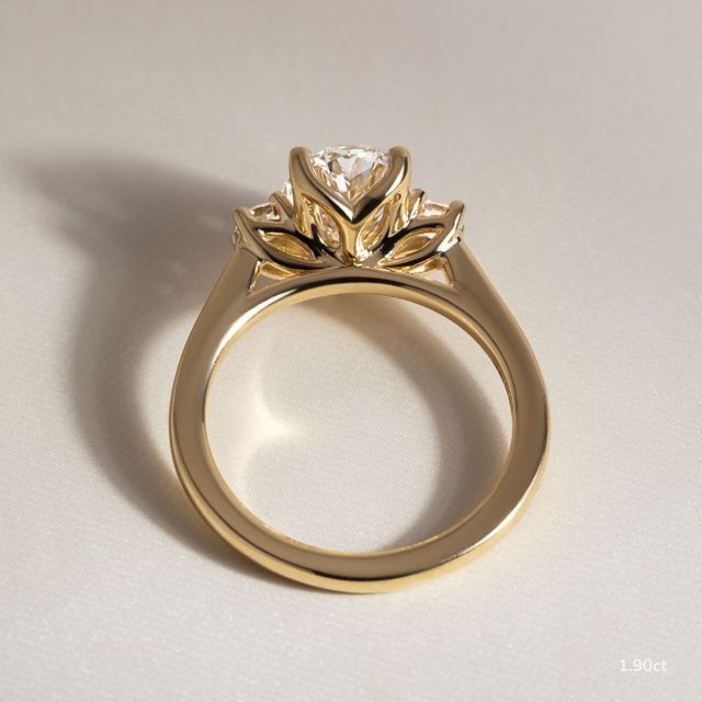 Rohini Yellow Gold Engagement Ring