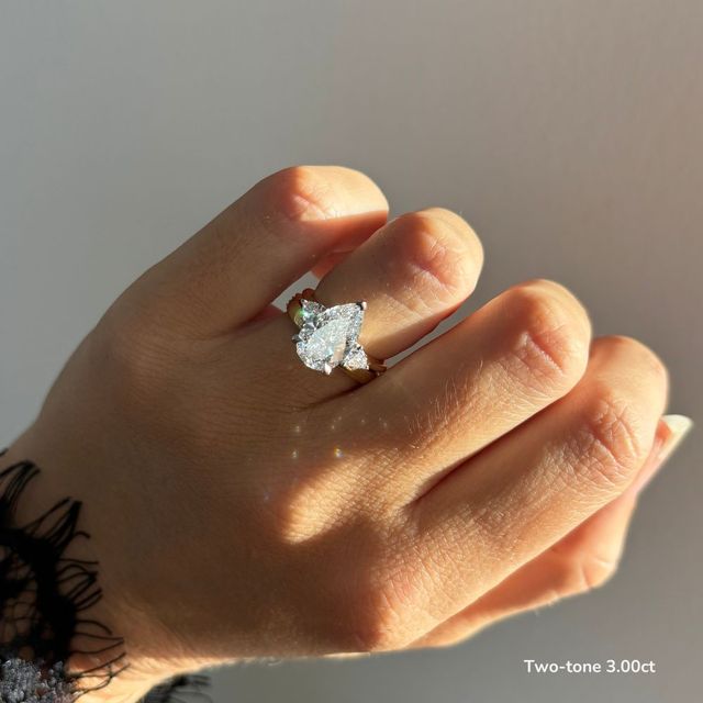 Manilla Yellow Gold Trilogy Engagement Ring