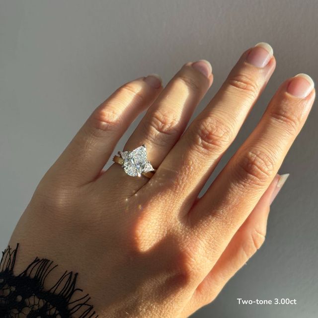Manilla Yellow Gold Trilogy Engagement Ring