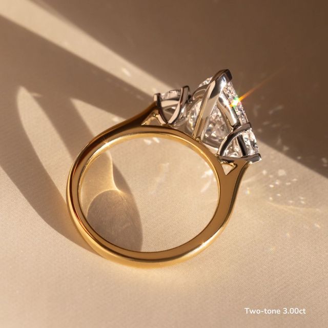 Manilla Yellow Gold Trilogy Engagement Ring