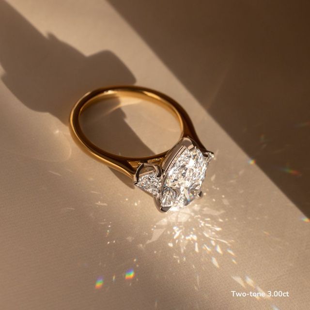 Manilla Yellow Gold Trilogy Engagement Ring