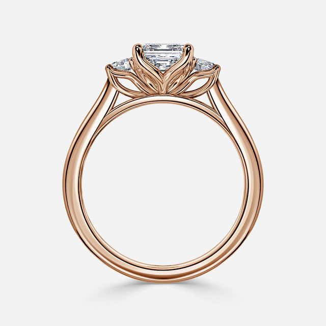 Rohini Rose Gold Engagement Ring