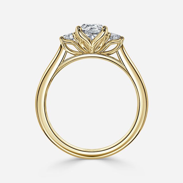 Rohini Yellow Gold Engagement Ring